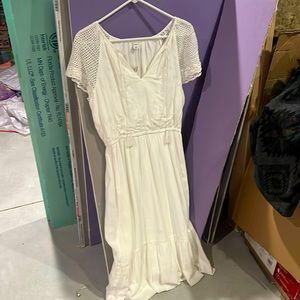 Women’s medium all white summer dress with tags